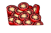 red chilli peppers in a tub