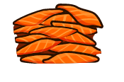 salmon in a tub