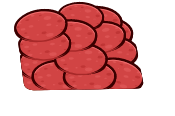 sausages in a tub